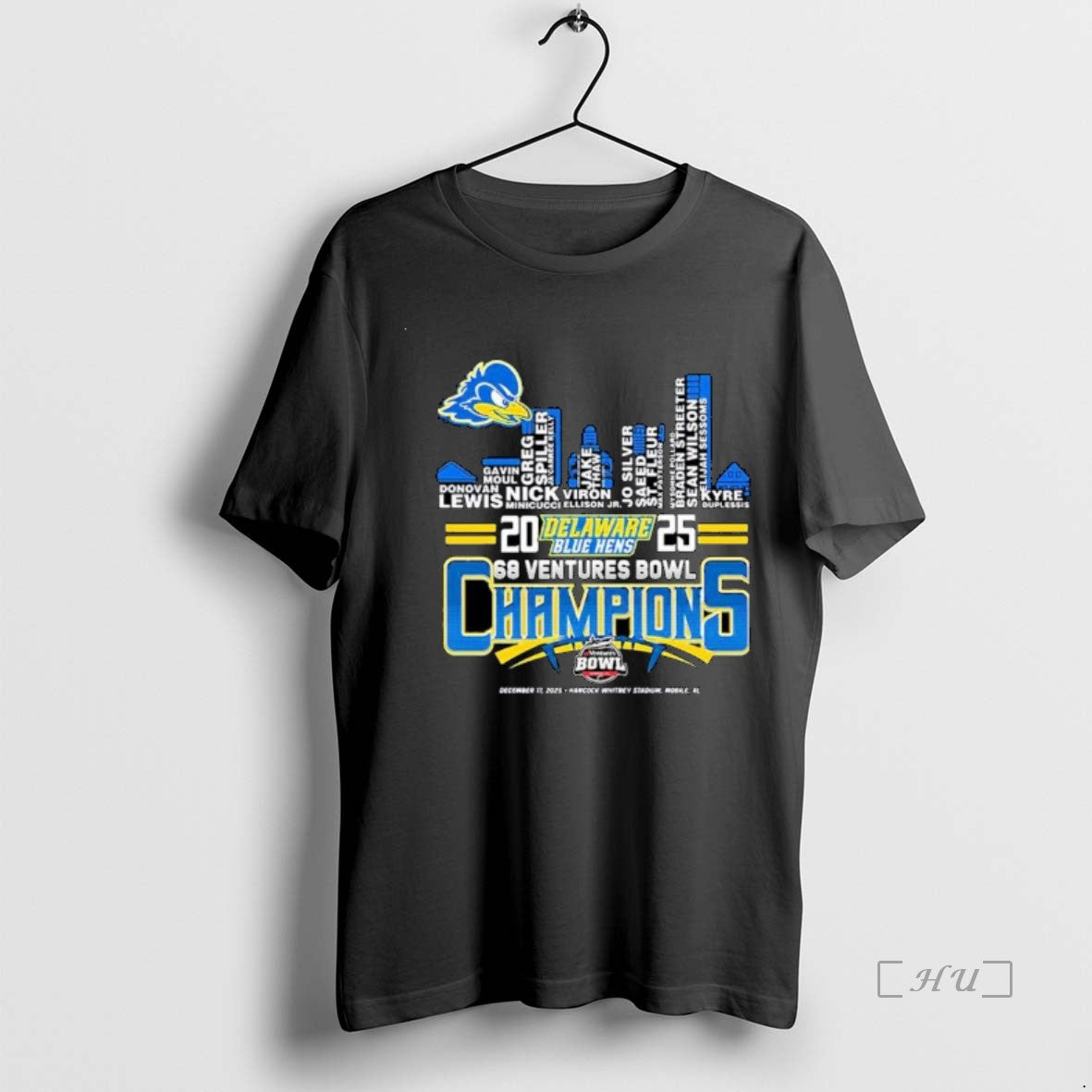 Officials Delaware Blue Hens 2025 Bowl Champions Ornaments T-Shirts, Hoodie, Sweatshirt | PureTeeCo.com