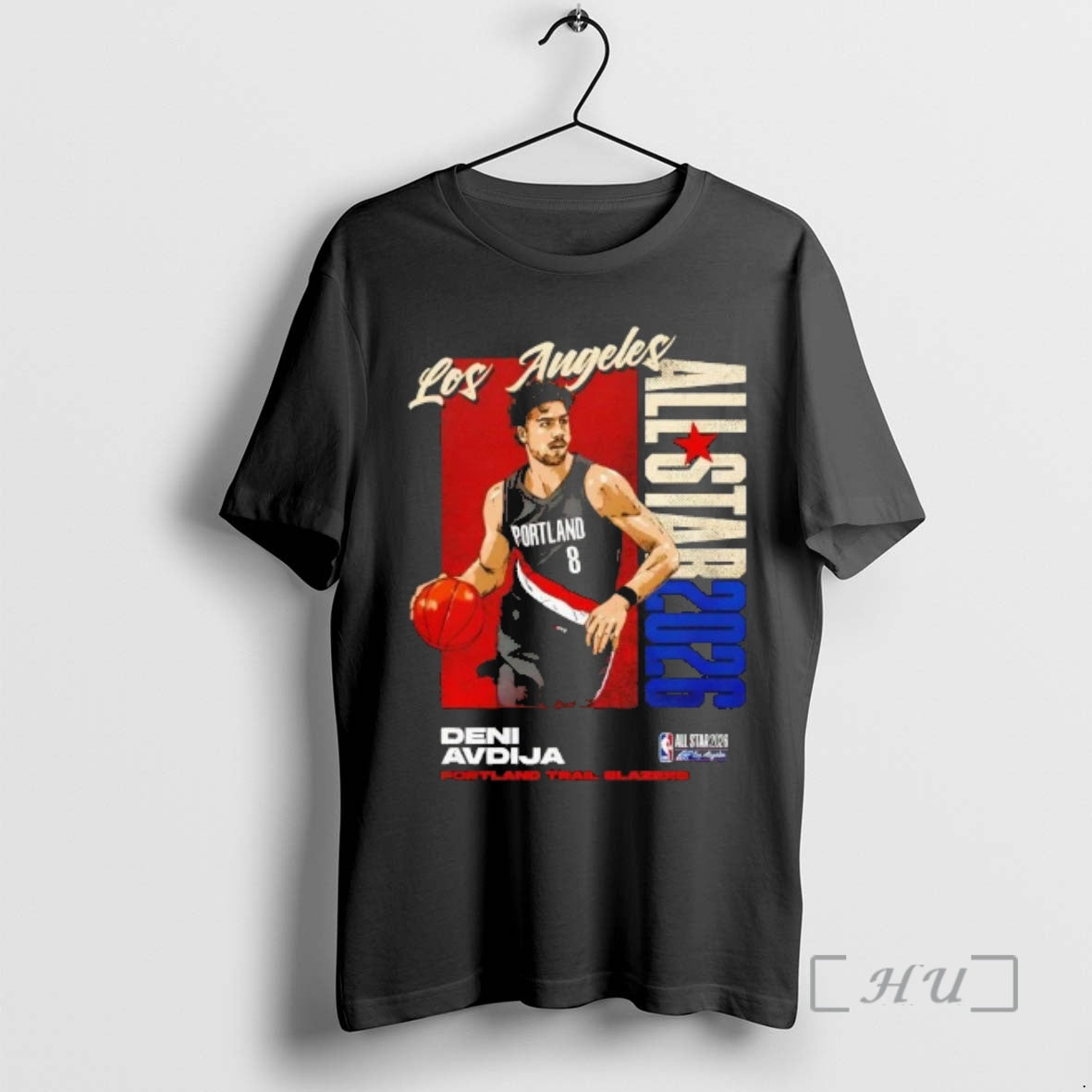 Officials Deni Avdija Portland Trail Blazers 2026 Nba All Star Vertical Premium T Shirts Sweater Hoodie, Sweatshirt