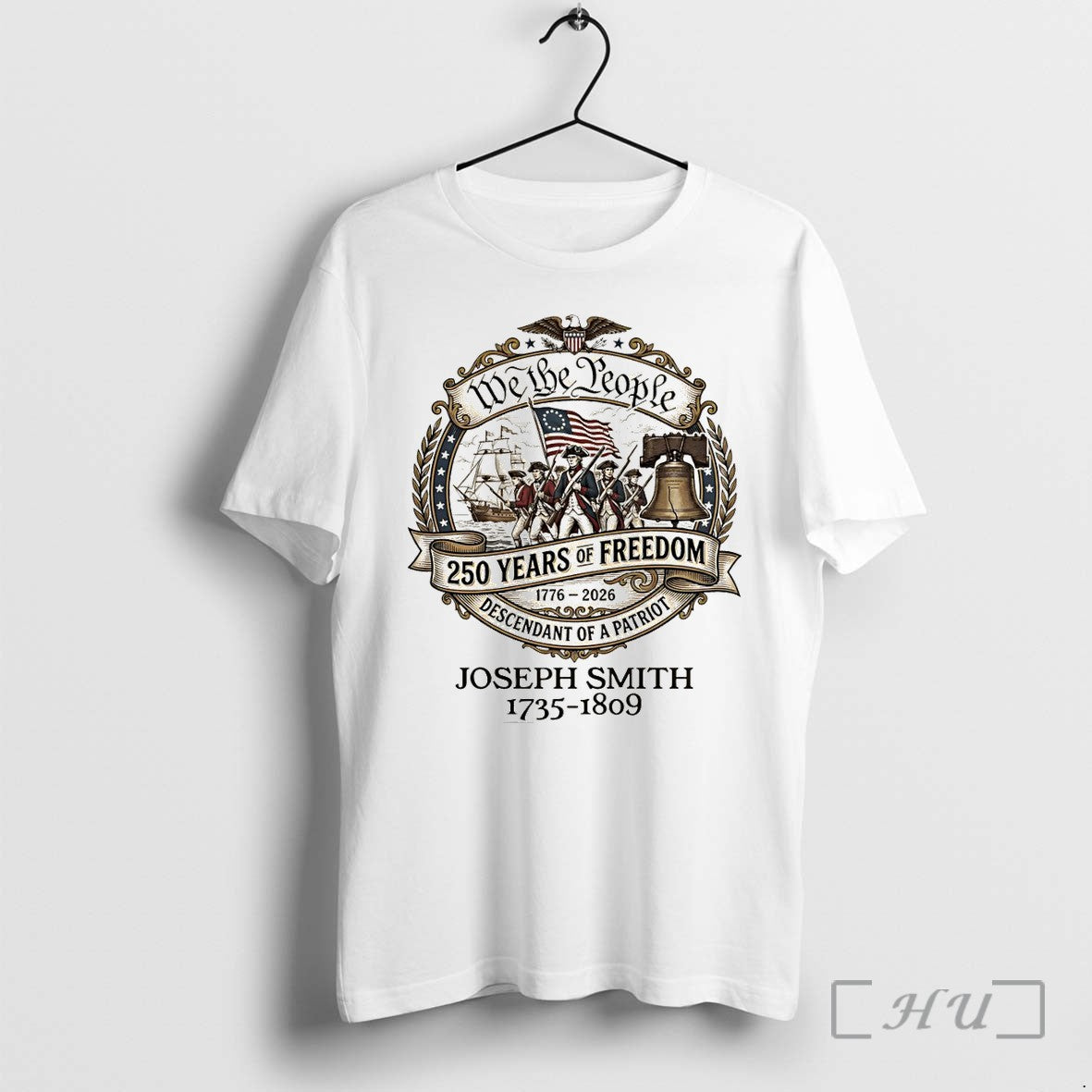 Officials Descendant Of A Patriot 250 Years Of Freedom We The People Premium T Shirts