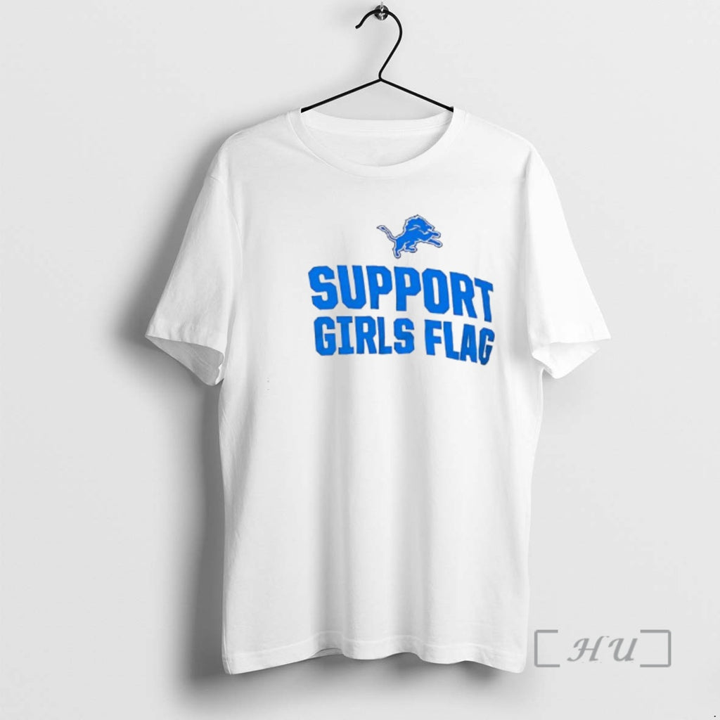 Officials Detroit Lions Hometown Support Girls Flag T-Shirts, Hoodie, Sweatshirt | PureTeeCo.com