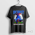 Officials Detroit Lions Super Heroes Stars Player Signature T-Shirts, Hoodie, Sweatshirt | PureTeeCo.com