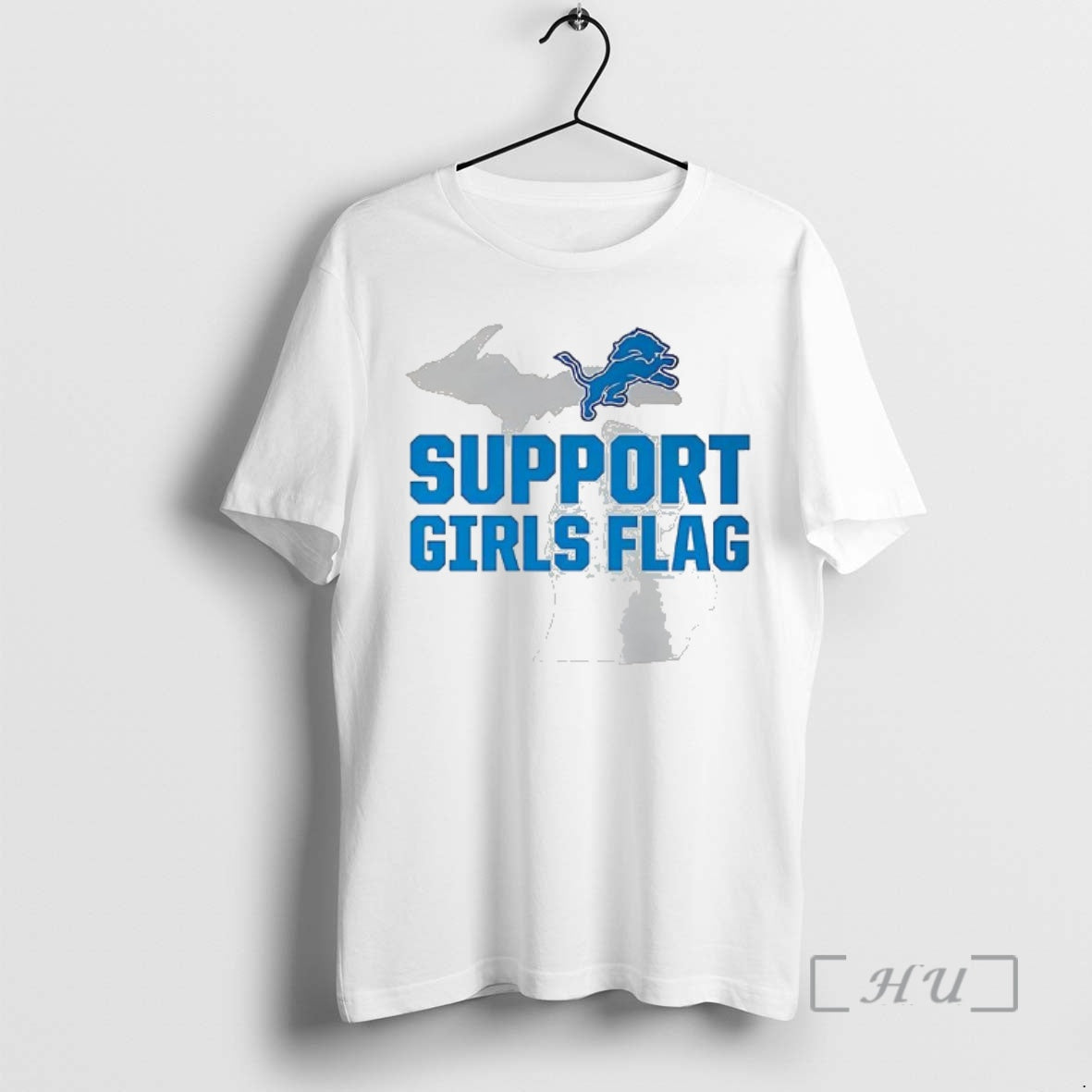 Officials Detroit Lions Support Girls Flag T-Shirts, Hoodie, Sweatshirt | PureTeeCo.com
