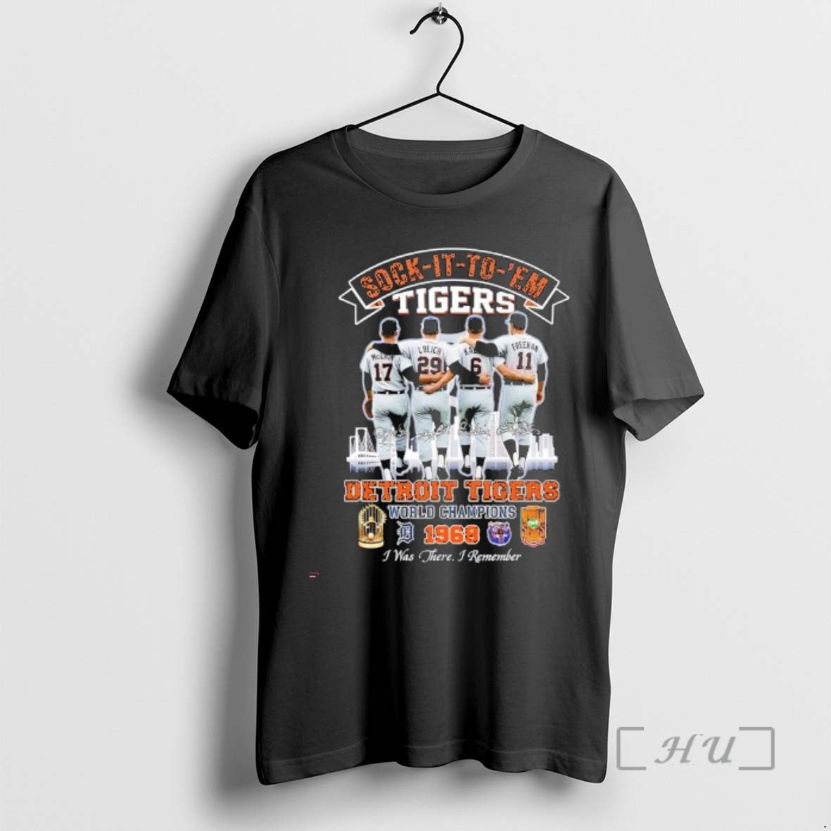 Officials Detroit Tigers 1968 World Champions Sock It To Em Tigers I Was There T-Shirts, Hoodie, Sweatshirt | PureTeeCo.com