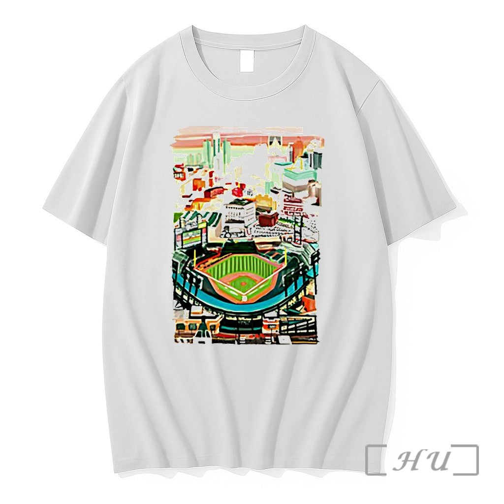 Officials Detroit Tigers Comerica Park Baseball Stadium Detroit Michigan City Skyline Premium T Shirts Sweater
