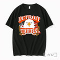 Officials Detroit Tigers Baseball Bald Eagle American League Flag Since 1901 Premium T Shirts Sweater