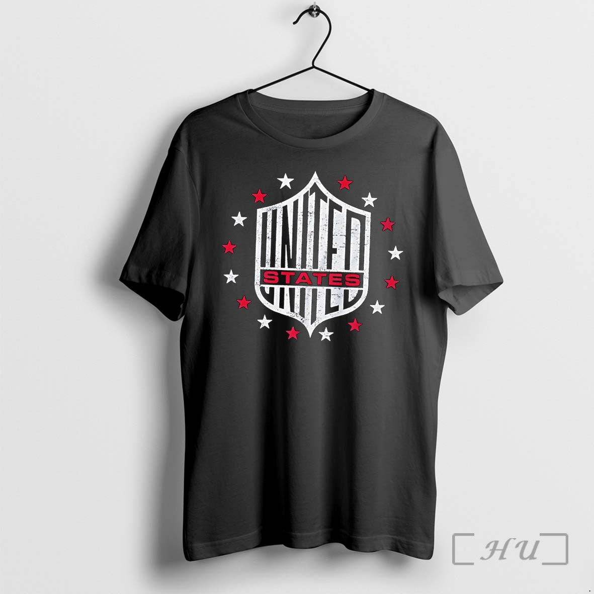 Officials Distressed United States United Patriotic Stars Shield Black