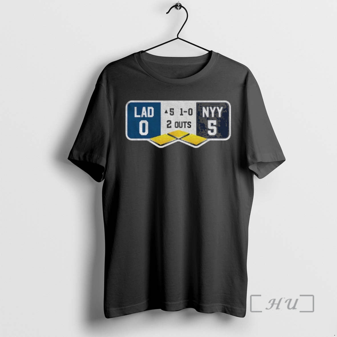 Officials Dodgers Yankees World Series Top Of The Fifth Lad 0 5 Nyy Premium T-Shirts, Hoodie, Sweatshirt | PureTeeCo.com