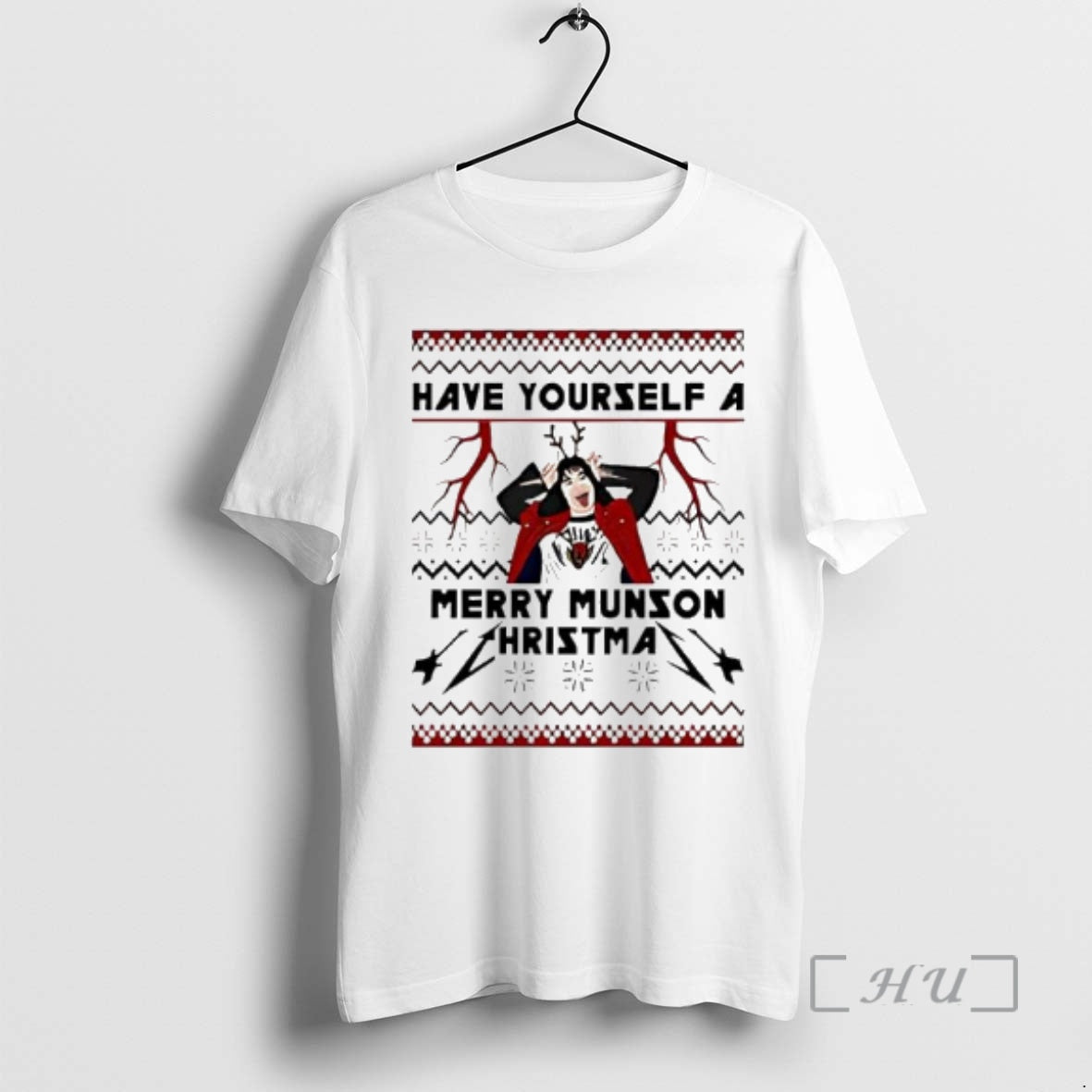 Officials Eddie Munson Christmas Have Yourself A Merry Munson Hristma T-Shirts, Hoodie, Sweatshirt | PureTeeCo.com