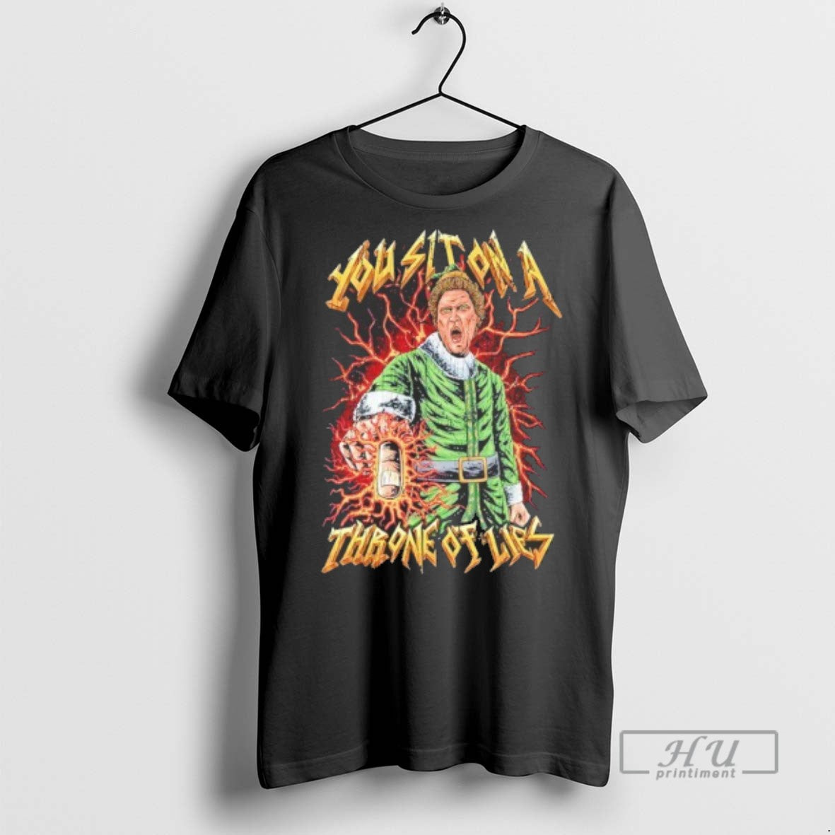 Officials Elf You Sit On A Throne Of Lies T Shirt