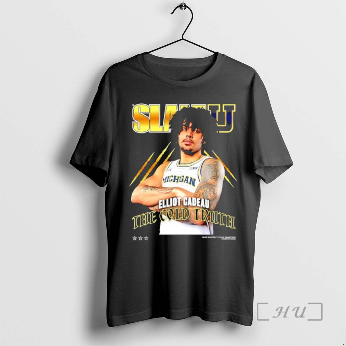 Officials Elliot Cadeau The Cold Truth Michigan Wolverines Slamu T-Shirts, Hoodie, Sweatshirt | PureTeeCo.com