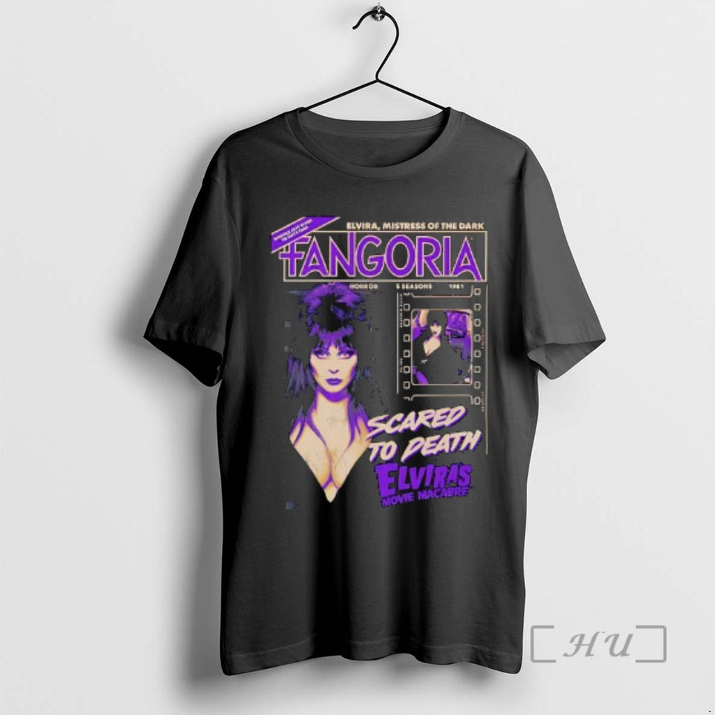 Officials Fangoria Elviras Movie Macabre Mistress Of The Dark T-Shirts, Hoodie, Sweatshirt | PureTeeCo.com