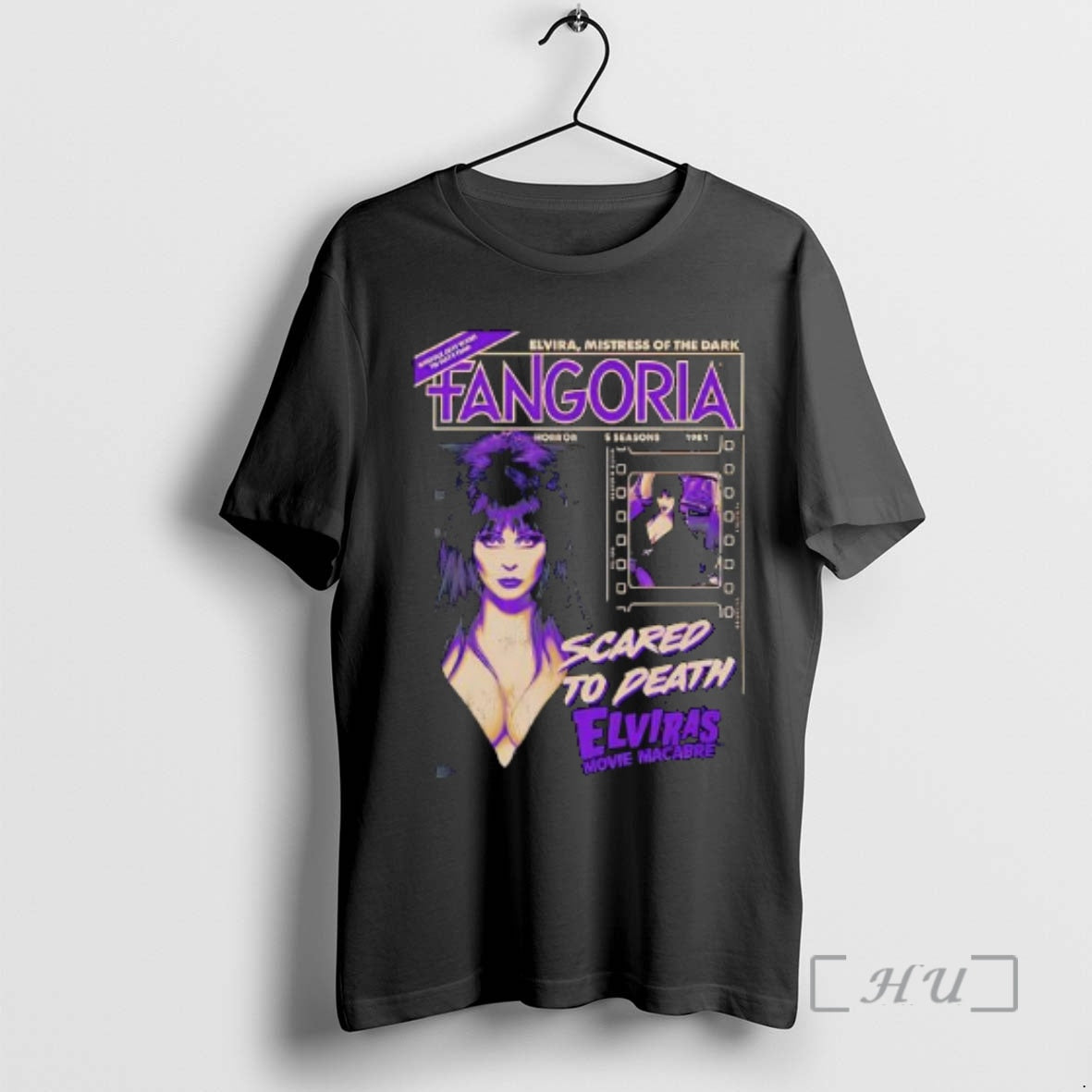 Officials Fangoria Elviras Movie Macabre Mistress Of The Dark T-Shirts, Hoodie, Sweatshirt | PureTeeCo.com