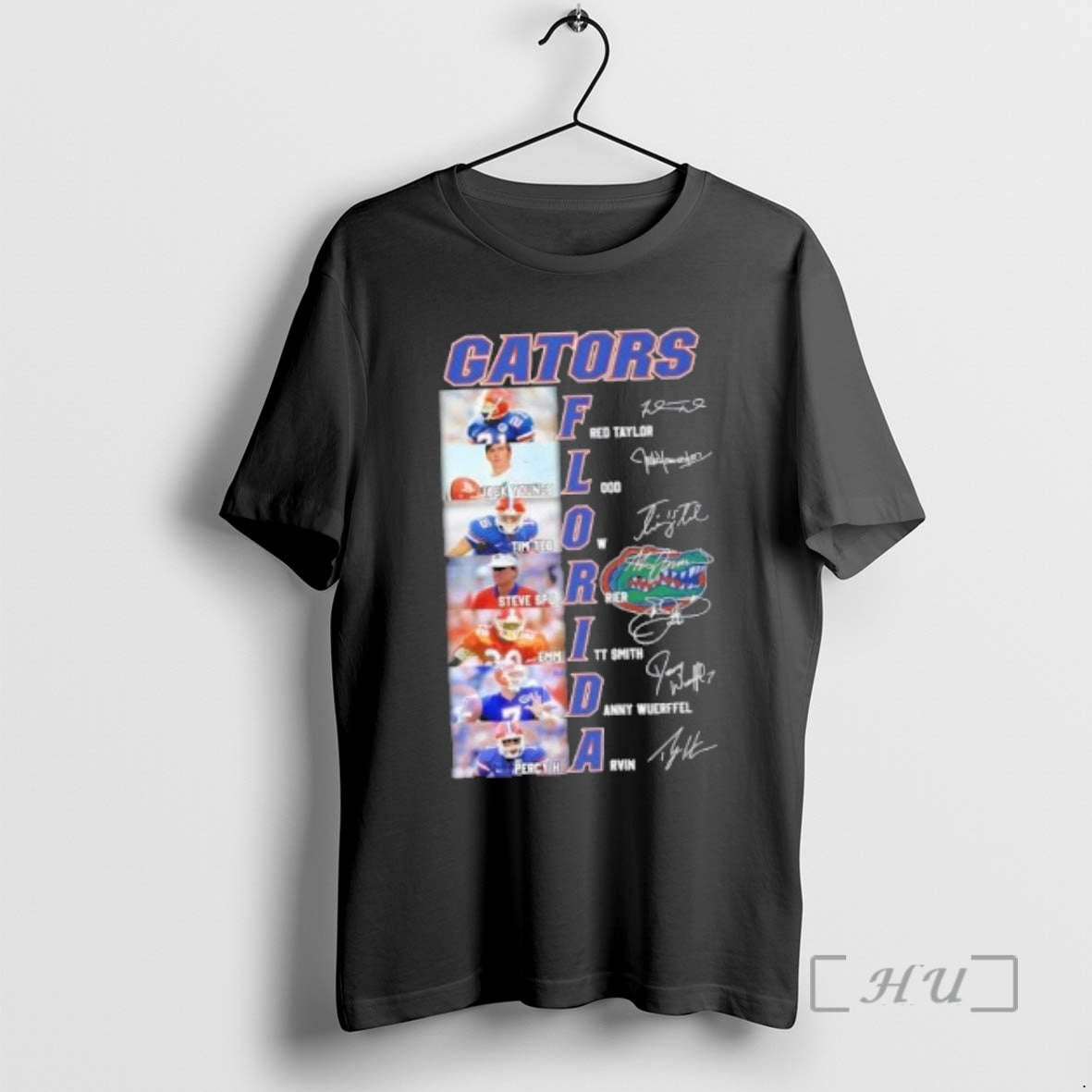Officials Florida Gators Fred Taylor Youngblood Tebow Spurrier Emmitt Danny Harvin Names Signatures Premium T-Shirts,...
