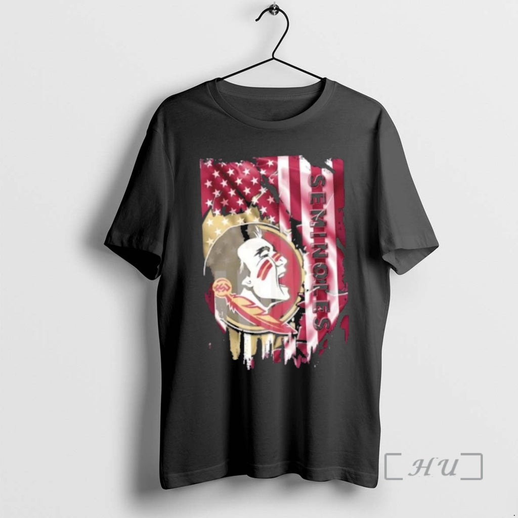 Officials Florida State Seminoles Football X American Flag T-Shirts, Hoodie, Sweatshirt | PureTeeCo.com