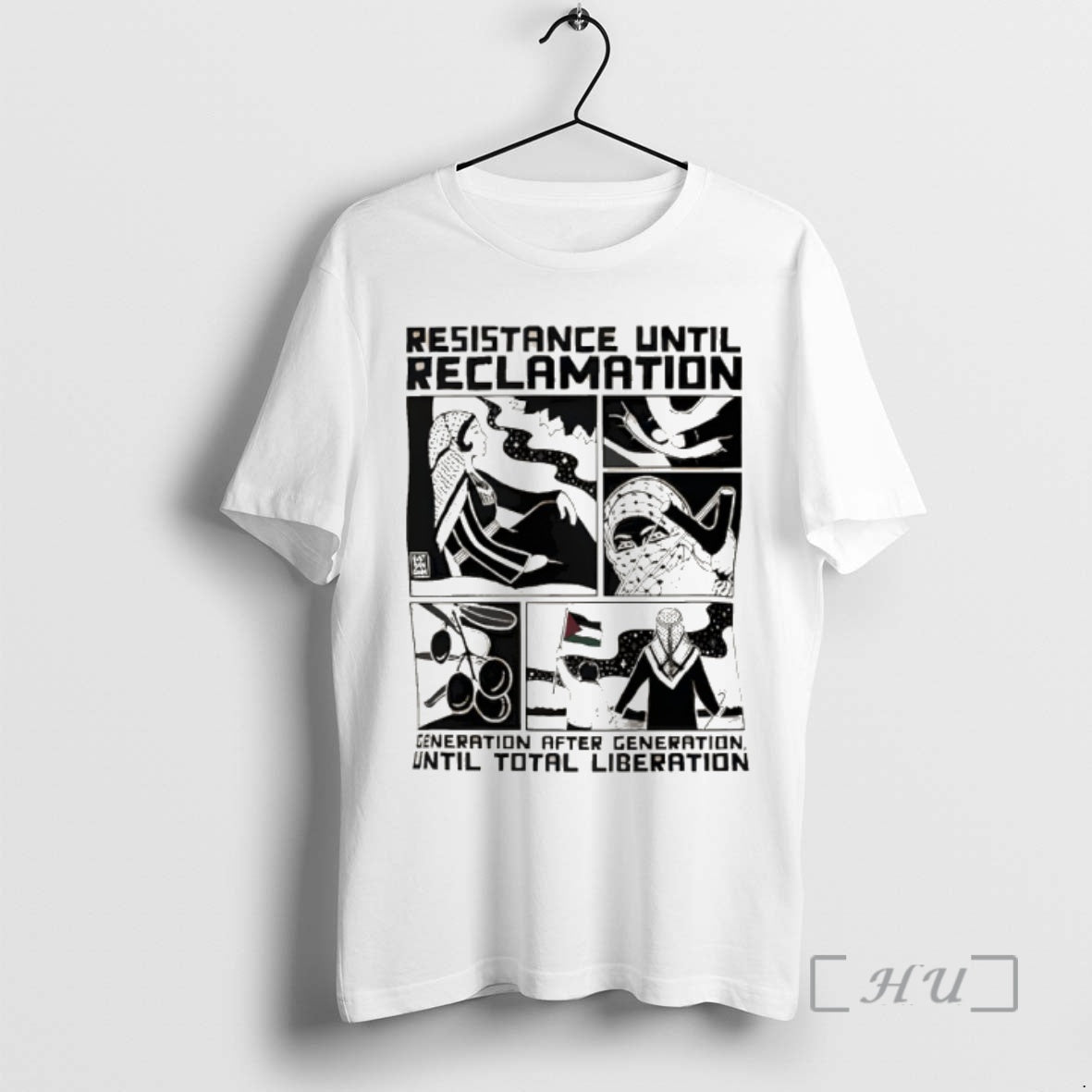 Officials Free Palestine Resistance Until Reclamation Generation After Generation Until Total Liberation Premium T Shirts