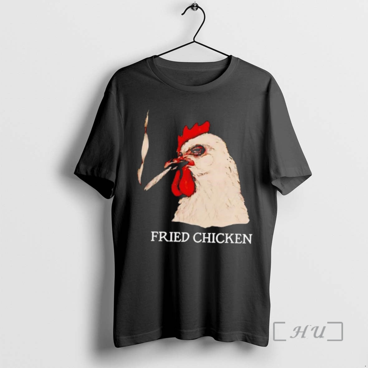 Officials Fried Chicken Smoking Rooster Head Hand Drawn Sketch Graphic T-Shirts, Hoodie, Sweatshirt | PureTeeCo.com