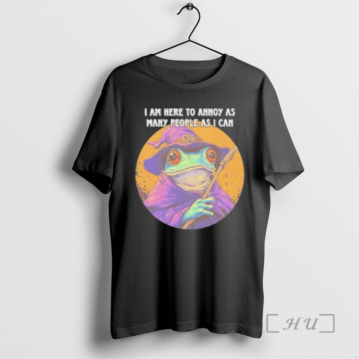 Officials Frog Wizard I Am Here To Annoy As Many People As I Can Premium T-Shirts, Hoodie, Sweatshirt | PureTeeCo.com