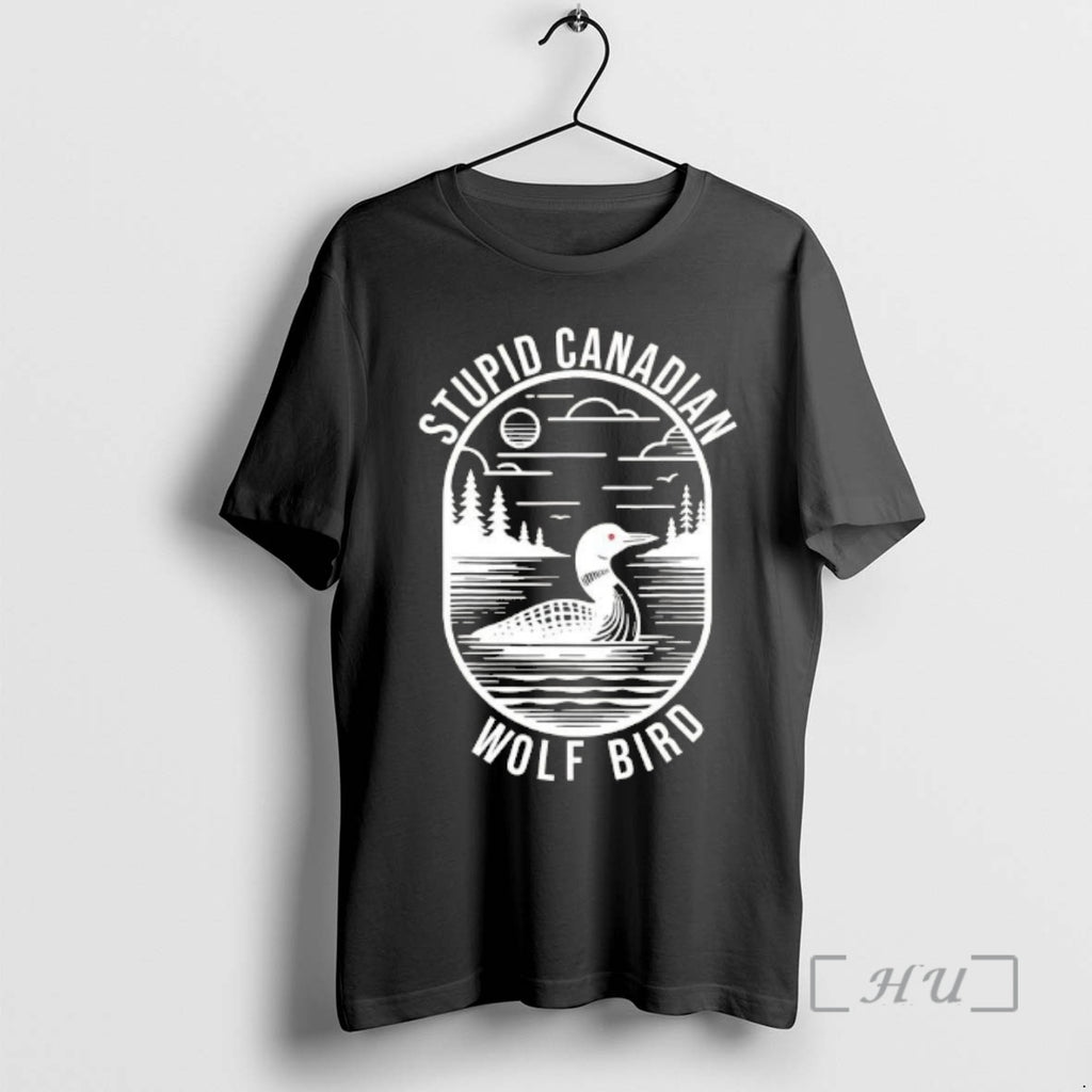 Officials Funny Stupid Canadian Wolf Bird Loon Hockey Wildlife T-Shirts, Hoodie, Sweatshirt | PureTeeCo.com