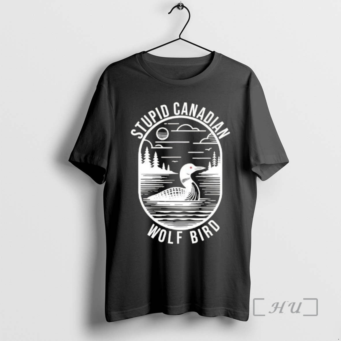 Officials Funny Stupid Canadian Wolf Bird Loon Hockey Wildlife T-Shirts, Hoodie, Sweatshirt | PureTeeCo.com