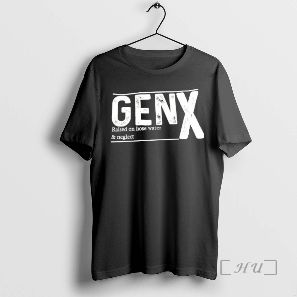 Officials Gen X Raised On Hose Water And Neglect Text T-Shirts, Hoodie, Sweatshirt | PureTeeCo.com