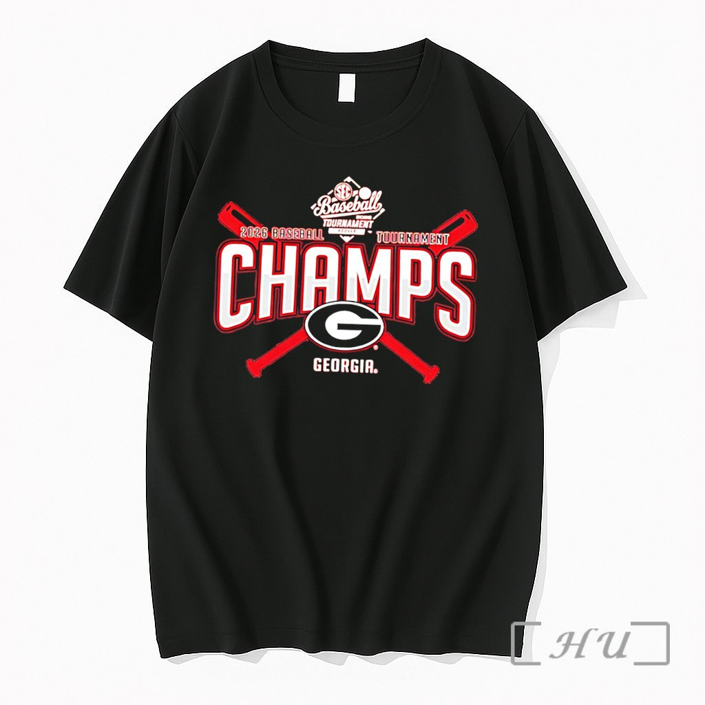 Officials Georgia Bulldogs 2026 Sec Baseball Tournament Champions Locker Room Tee Premium T Shirts Sweater