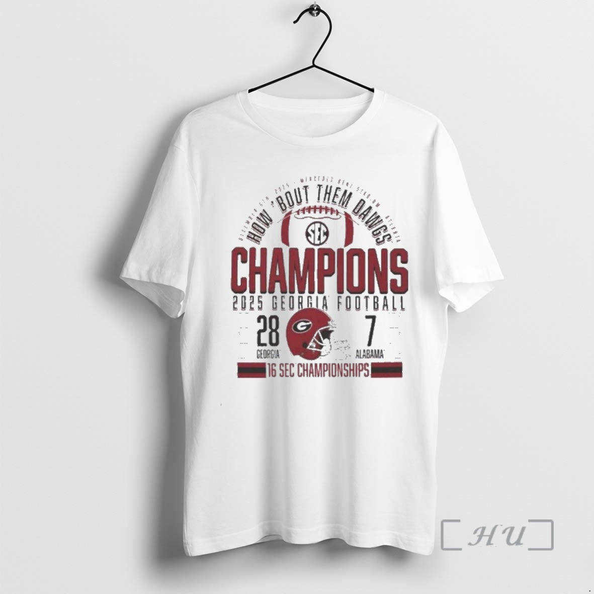 Officials Georgia Bulldogs Victory 28 7 Alabama 2025 Sec Football Champions Score Premium T Shirts Hoodie, Sweatshirt