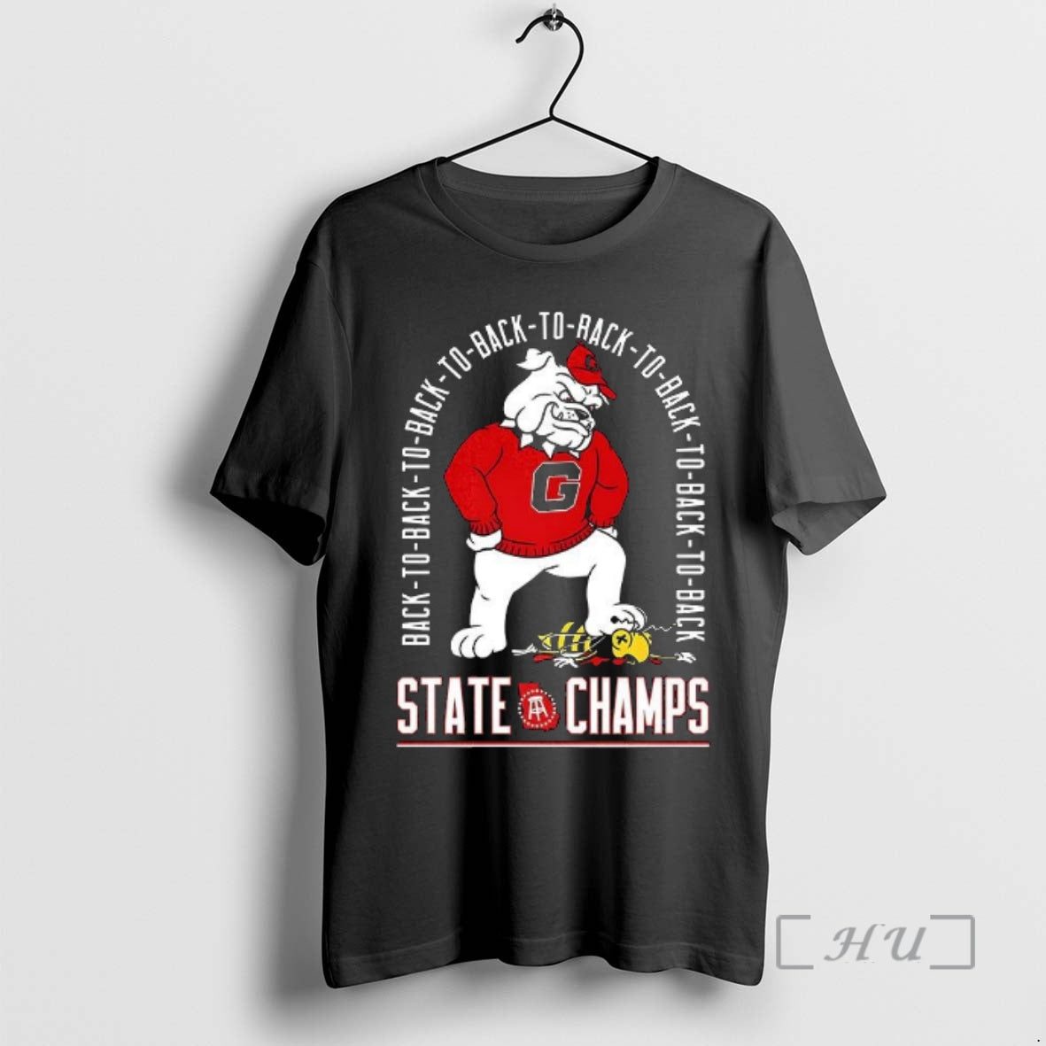 Officials Georgia Bulldogs Vs Georgia Tech Yellow Jackets Back To Back State Champs Premium T-Shirts, Hoodie, Sweatshirt