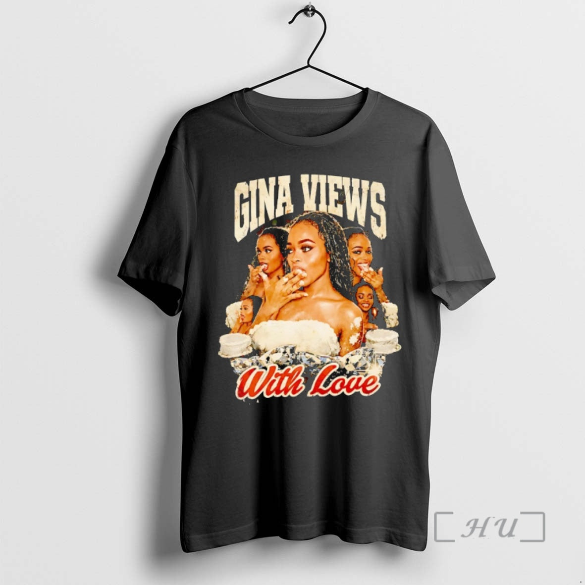 Officials Gina Views With Love Graphic T-Shirts, Hoodie, Sweatshirt | PureTeeCo.com