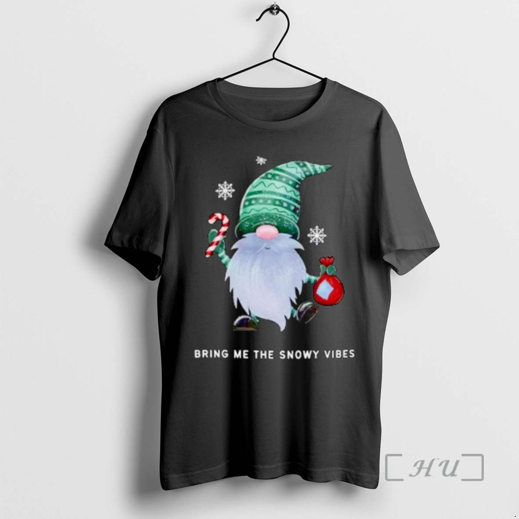 Officials Gnome Bring Me The Snowy Vibes Christmas Ornaments T-Shirts, Hoodie, Sweatshirt | PureTeeCo.com