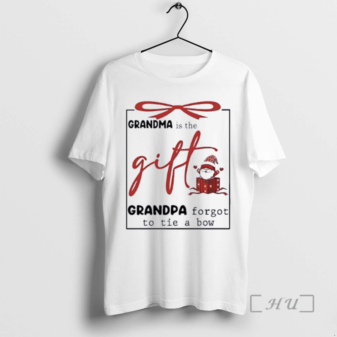 Officials Gnome Grandma Is The Gift Grandpa Forgot To Tie A Bow Premium T Shirts Hoodie, Sweatshirt | PureTeeCo.com