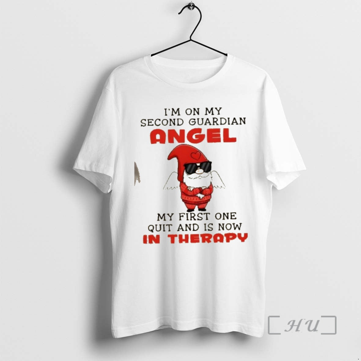 Officials Gnomes Im On My Second Guardian Angel My First One Quit And Is Now T-Shirts, Hoodie, Sweatshirt | PureTeeCo.com