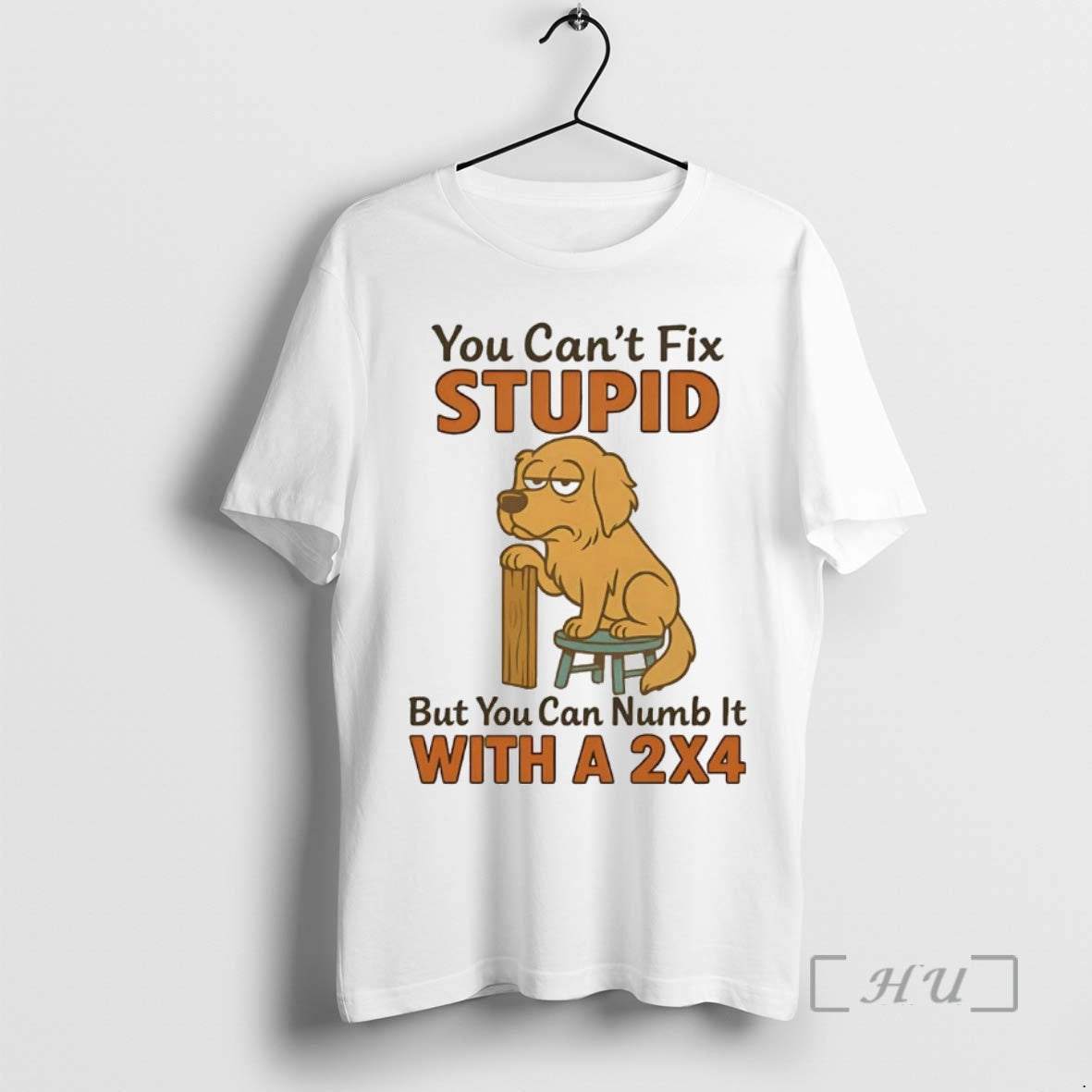 Officials Golden Retriever You Cant Fix Stupid But You Can Numb It With A 2x4 T-Shirts, Hoodie, Sweatshirt | PureTeeCo.com