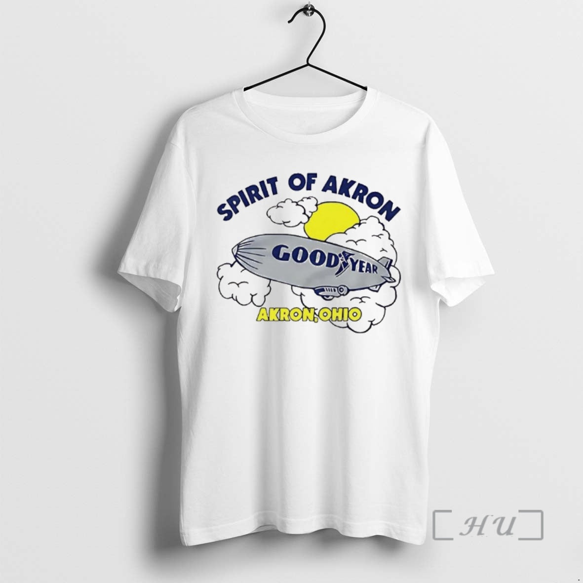 Officials Goodyear Blimp Spirit Of Akron Ohio Cartoon T-Shirts, Hoodie, Sweatshirt | PureTeeCo.com