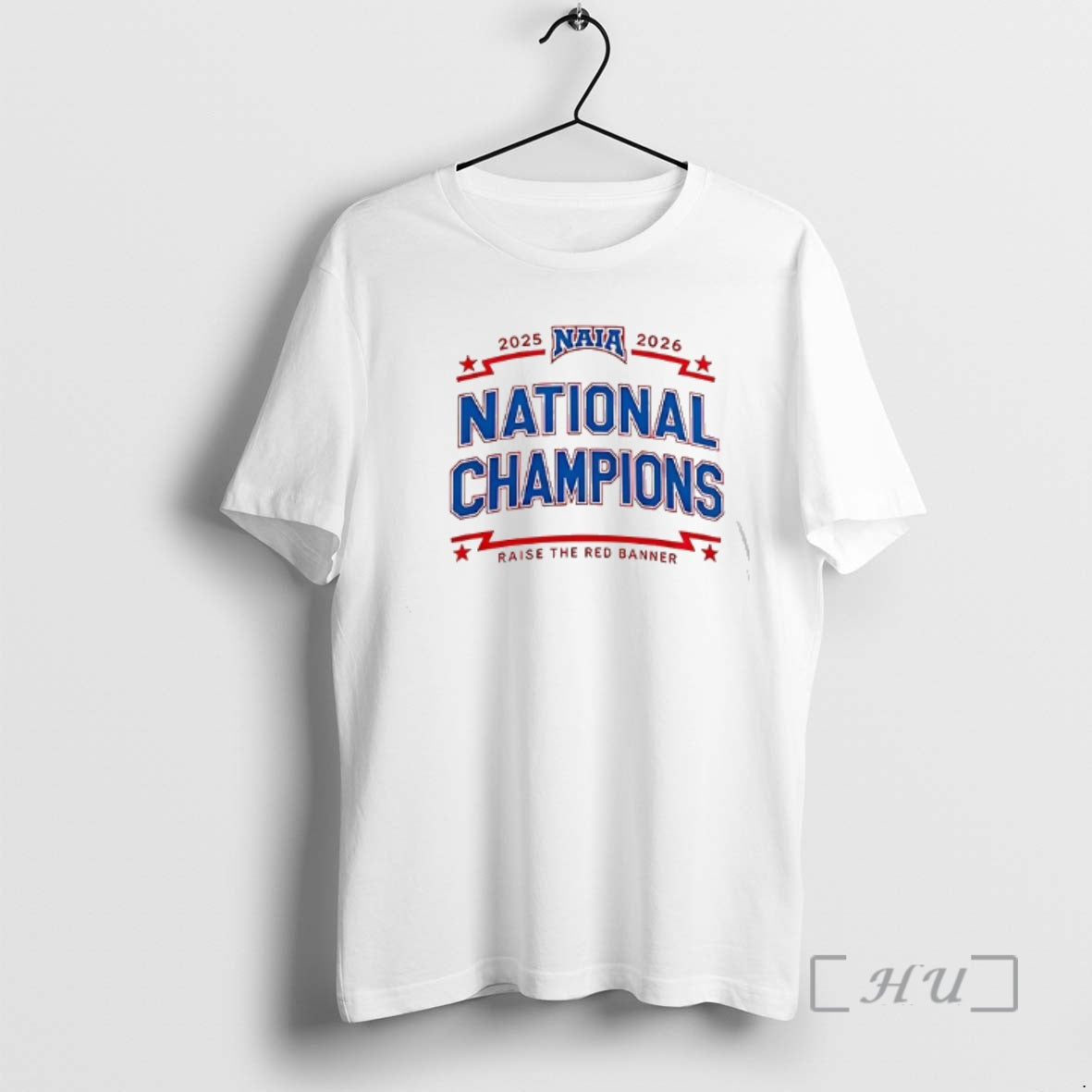 Officials Grand View Vikings Naia National Champions Raise The Red Banner Logo Double Sided Graphic T-Shirts, Hoodie,...