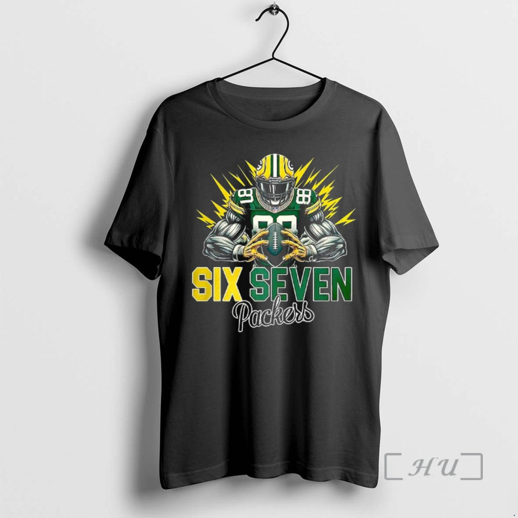 Officials Green Bay Packers Football Six Seven Graphic T-Shirts, Hoodie, Sweatshirt | PureTeeCo.com