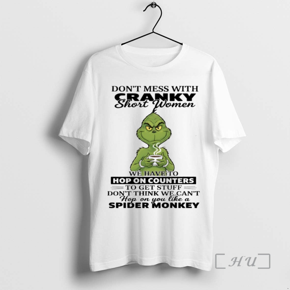 Officials Grinch Dont Mess With Cranky Short Women Circle T-Shirts, Hoodie, Sweatshirt | PureTeeCo.com
