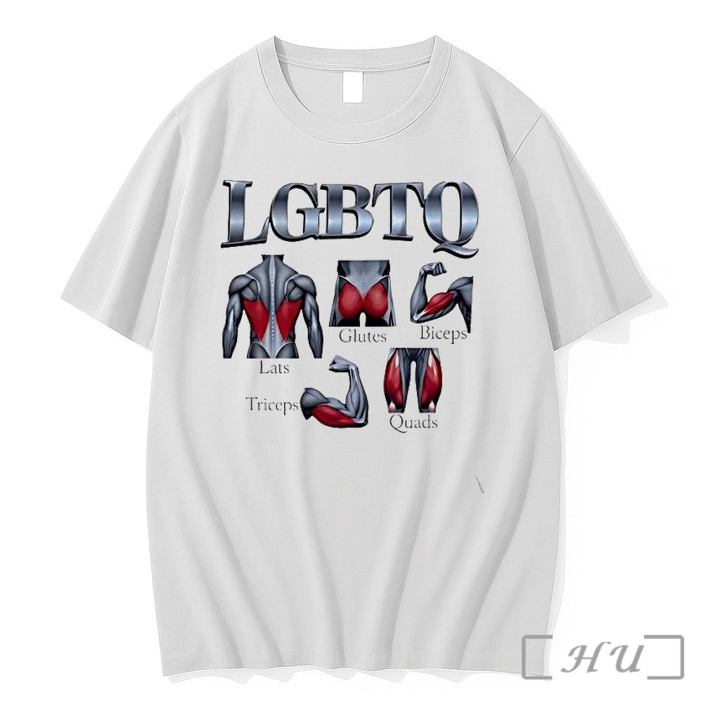 Officials Gym Lgbtq Lats Glutes Biceps Triceps Quads Tee