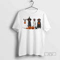 Officials Halloween Brown Labrador Ghost Spooky Chocolate Lab Dog Mama T Shirt