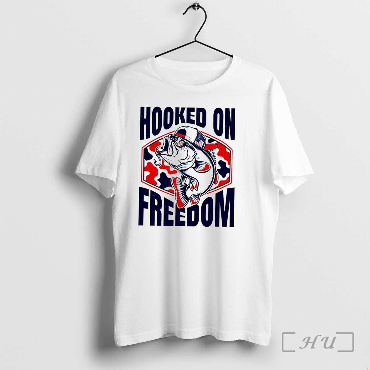 Officials Hooked On Freedom Fish Tee Premium T Shirts Sweater Hoodie Jpg
