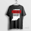 Officials Hoosier Daddy Indiana State Map T-Shirts, Hoodie, Sweatshirt | PureTeeCo.com