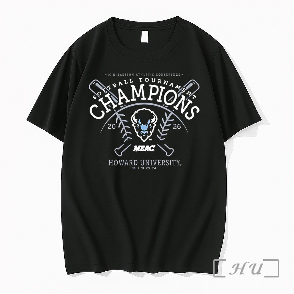 Officials Howard Bison 2026 Mid Eastern Athletic Conference Softball Tournament Champions Premium T Shirts Sweater