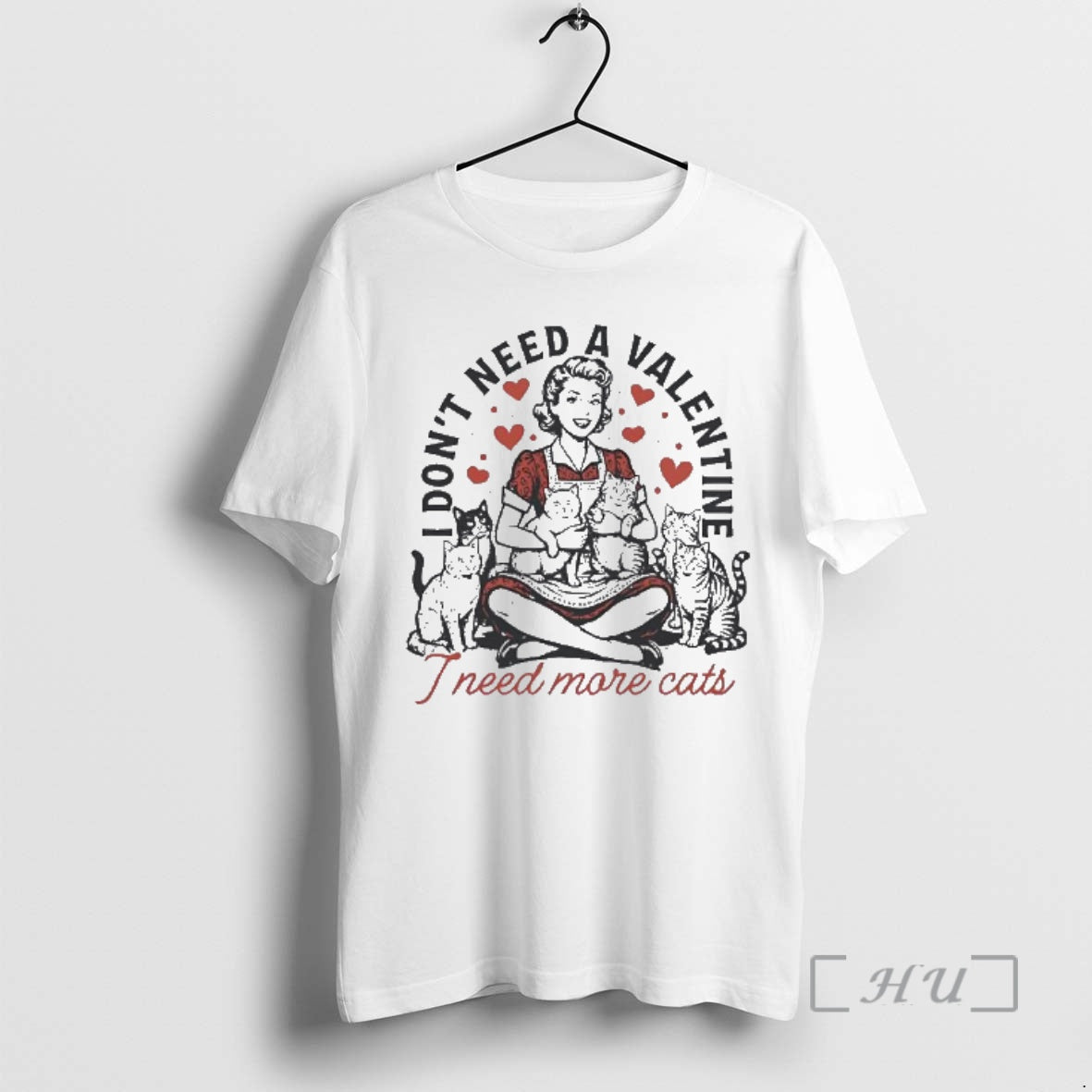 Officials I Dont Need A Valentine I Need More Cats T-Shirts, Hoodie, Sweatshirt | PureTeeCo.com