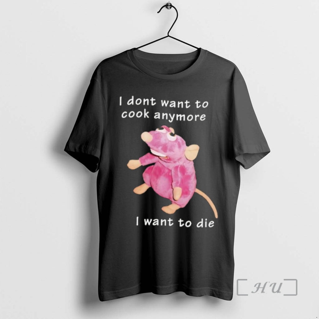 Officials I Dont Want To Cook Anymore I Want To Die Rat Premium T Shirts Hoodie, Sweatshirt | PureTeeCo.com