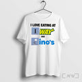 Officials I Love Eating At Subway And Dominos Logo Tee