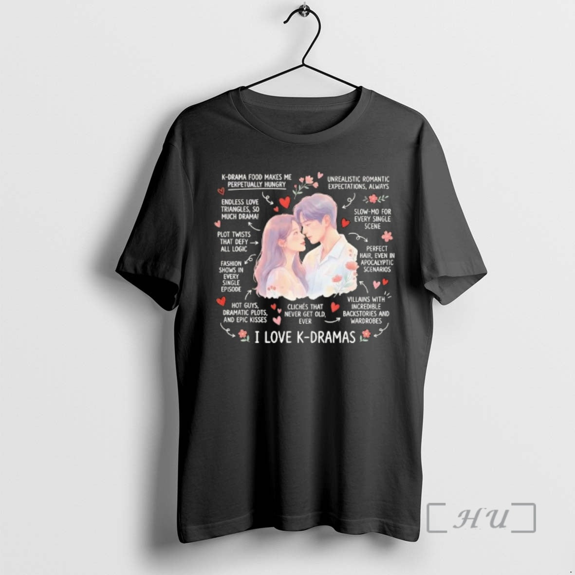 Officials I Love K Drama Anime T-Shirts, Hoodie, Sweatshirt | PureTeeCo.com