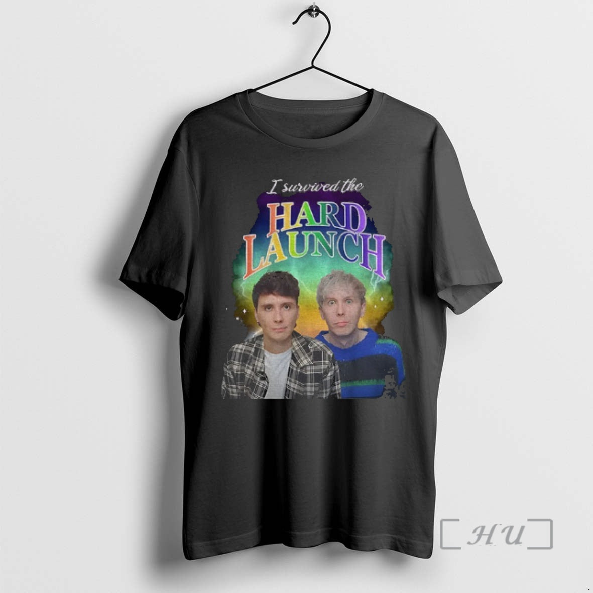 Officials I Survived The Hard Launch Dan And Phil Phan T-Shirts, Hoodie, Sweatshirt | PureTeeCo.com