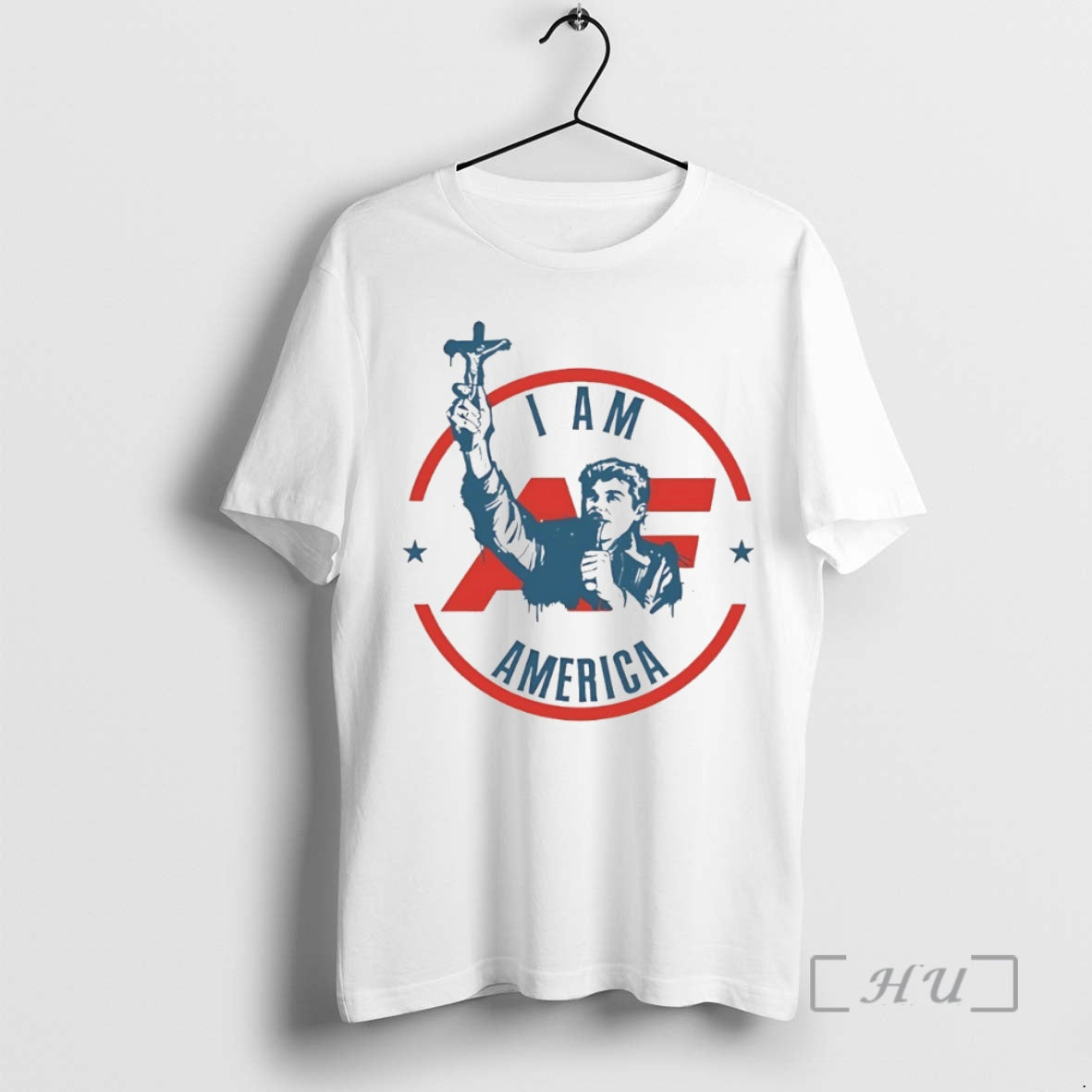 Officials I Am America First Crucifix Circle T-Shirts, Hoodie, Sweatshirt | PureTeeCo.com