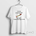 Officials I Know Smoking Kills But God I Need This Flag In Me Premium T-Shirts, Hoodie, Sweatshirt | PureTeeCo.com