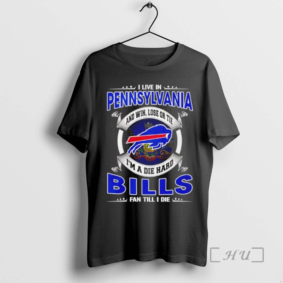 Officials I Live In Pennsylvania And Win Lose Or Tie Im A Die Hard Bills T-Shirts, Hoodie, Sweatshirt | PureTeeCo.com