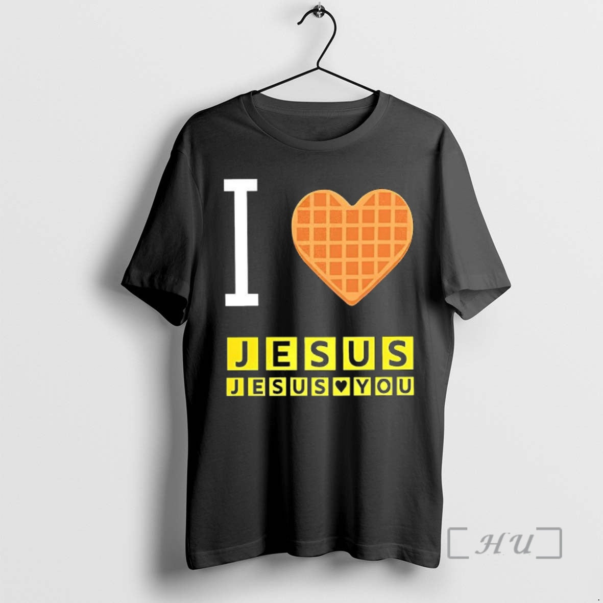 Officials I Love Jesus And Jesus Loves You Waffle Heart T-Shirts, Hoodie, Sweatshirt | PureTeeCo.com